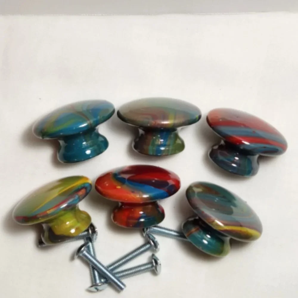 Hand Crafted Cabinet Door Knobs Bi Fold Hooks Dresser Furniture Kitchen Bathroom